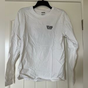 Vans long sleeve - white - men’s large